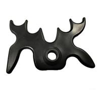 Trurovem Ponte meccanico da biliardo poggia stecca da biliardo, supporto per testa da biliardo, regolabile, in plastica, accessorio per colpi precisi, nero 9,9 x 6,9 cm
