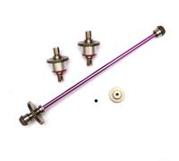 Trurovem Set di ingranaggi differenziali in lega aggiornati e kit albero di trasmissione per WLtoys 124019 124018 RC auto, costruzione in metallo per un trasferimento di potenza fluido, confezione da