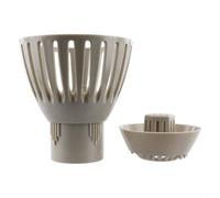 Trurovem Skimmer per laghetti, filtro per laghetti per pesci, per laghetti, skimmer di scarico regolabile per il controllo dell'acqua e la raccolta di detriti, plastica 50/75/90/110 mm (50 mm)