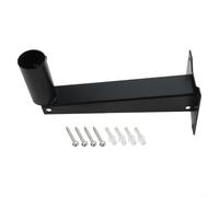 Trurovem Supporto da parete lungo per Gen 2 V2, staffa per piatto in lega con braccio da 24 cm per installazione esterna, kit ricevitore sicuro per aree remote nero