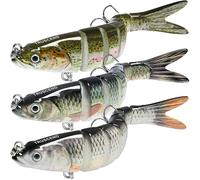 TRUSCEND Esca da pesca per acqua dolce e salata, esca vibrante per trote basse, crappie, esca da pesca lenta, incredibile regalo per uomini