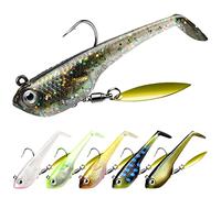 TRUSCEND Esche Artificiali, Esche Siliconiche da Pesca per Trota Seppie Spigola Luccio, Giappone formular, Jig Ami BKK Ultra Affilati, Piombi da Pesca per Acqua Dolce e Mare, Regalo Pesca per Uomo