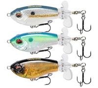 TRUSCEND Esche da Pesca in Superficie con ami BKK, Esca Plopper per Acqua Dolce o Salata, Esche Galleggianti per persici pesci gatto e lucci, Esche per la Pesca al Black Bass, Regali di pesca per uomo