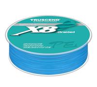 TRUSCEND Lenza da pesca intrecciata a 8 punti, accessorio da pesca intrecciata, liscia e ultra sottile, linea di pesca intrecciata in PE, corda da pesca, corda da pesca - 20lb/0,2mm/300yds
