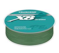 TRUSCEND X8 Lenza da pesca intrecciata, lenza intrecciata in PE durevole per professionisti, prestazioni più sottili e fluide per lanci ottimali, attrezzatura da pesca in acqua dolce indispensabile