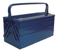 Trusco GT-470-B Cassetta degli Attrezzi Pieghevole a 3 Livelli Cassapanca a S...