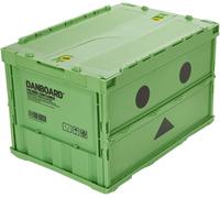 Trusco TRC50BAD Danboard Contenitore Pieghevole Coperchio di Bloccaggio Verde...