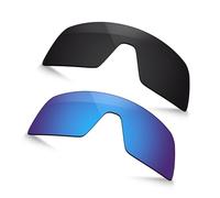 TRUSHELL Lenti di ricambio polarizzate per occhiali da sole Oakley Sutro S OO9462 - Nero+Ocean Blue 2 Pezzi