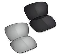 TRUSHELL Lenti di ricambio polarizzate per occhiali da sole Oakley Turbine OO9263-nero+argento