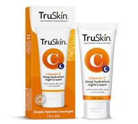 TruSkin Crema notturna alla vitamina C, una miscela di supporto per il collagene include vitamina B5, oli essenziali botanici e aloe vera organica per anti invecchiamento, lucentezza e pelle