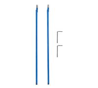 Truss rod per chitarra a due aste in acciaio, 9 x 440 mm, blu, 2 pezzi