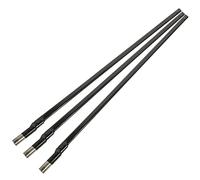 Truss Rod per Manico Chitarra a Doppia Via 3 Pezzi Nero | Ferro, Ricambio per Assemblaggio e Smontaggio Parti del Manico, Accessorio per Sostituzione
