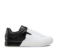 Trussardi 77K00008 Derek, Sneaker Unisex, Slip on - Lacci elestici, White Black (Numeric_38)