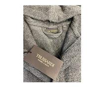 Trussardi Accappatoio con Cappuccio Home Linen Art. Ribbon (Dove Grey 858, S/M)
