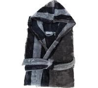 Trussardi Accappatoio unisex in spugna velur di cotone art. Rows - XXL, Grigio