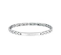TRUSSARDI Bracciale Uomo in Acciaio, Collezione T-STEEL, Regalo Uomo