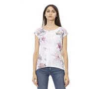 Trussardi Action White Cotton Tops & T-Shirt L