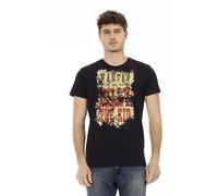 Trussardi Action Black Cotton Men T-Shirt - M
