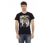 Trussardi Action Black Cotton Men T-Shirt - M