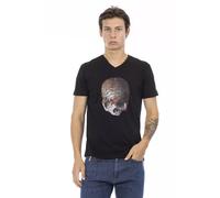 Trussardi Action Black Cotton Men T-Shirt - S