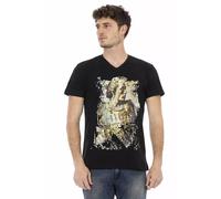 Trussardi Action Black Cotton Men T-Shirt - XL