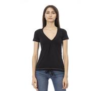 Trussardi Action Black Cotton Women T-Shirt - M