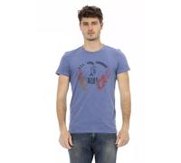 Trussardi Action Blue Cotton Men T-Shirt - L