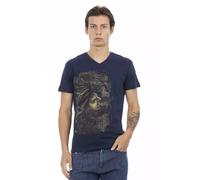 Trussardi Action Blue Cotton Men T-Shirt - XL