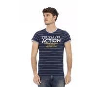 Trussardi Action Blue Cotton Men T-Shirt - XL