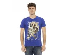 Trussardi Action Blue Cotton Men's T-Shirt - 3XL