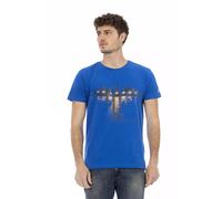 Trussardi Action Blue Cotton Men's T-Shirt - XXL