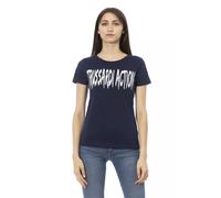 Trussardi Action Blue Cotton Women T-Shirt - M