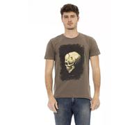 Trussardi Action Brown Cotton Men T-Shirt - S