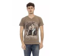 Trussardi Action Brown Cotton Men's T-Shirt - 3XL
