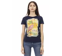 Trussardi Action Chic Blue Short Sleeve Round Neck Tee - L