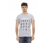 Trussardi Action Gray Cotton Men T-Shirt - XL
