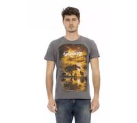 Trussardi Action Gray Cotton Men's T-Shirt - L
