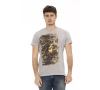 Trussardi Action Gray Cotton Men's T-Shirt - XL