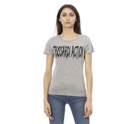 Trussardi Action Gray Cotton Women T-Shirt - XS