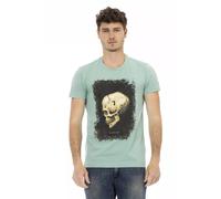 Trussardi Action Green Cotton Men T-Shirt - 3XL