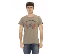 Trussardi Action "Green Cotton Men T-Shirt" - L