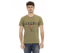 Trussardi Action Green Cotton Men T-Shirt - XL