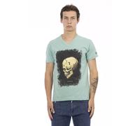 Trussardi Action Green Cotton Men T-Shirt - XXL
