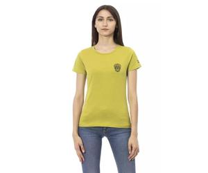 Trussardi Action Green Cotton Tops & T-Shirt M