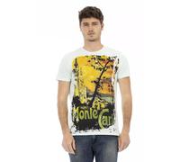 Trussardi Action Light Blue Cotton Men T-Shirt - S