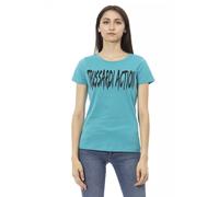 Trussardi Action Light Blue Cotton Women T-Shirt - S