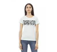Trussardi Action Light Blue Cotton Women T-Shirt - S