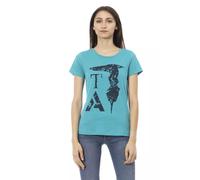 Trussardi Action Light Blue Cotton Women T-Shirt - S