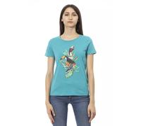 Trussardi Action Light Blue Cotton Women T-Shirt - S