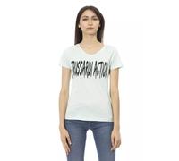 Trussardi Action Light Blue Cotton Women Top - M
